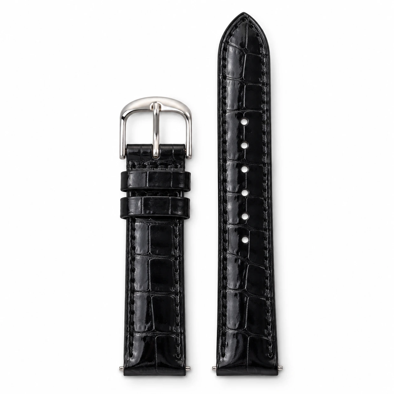 Bracelet de montre façon crocodile