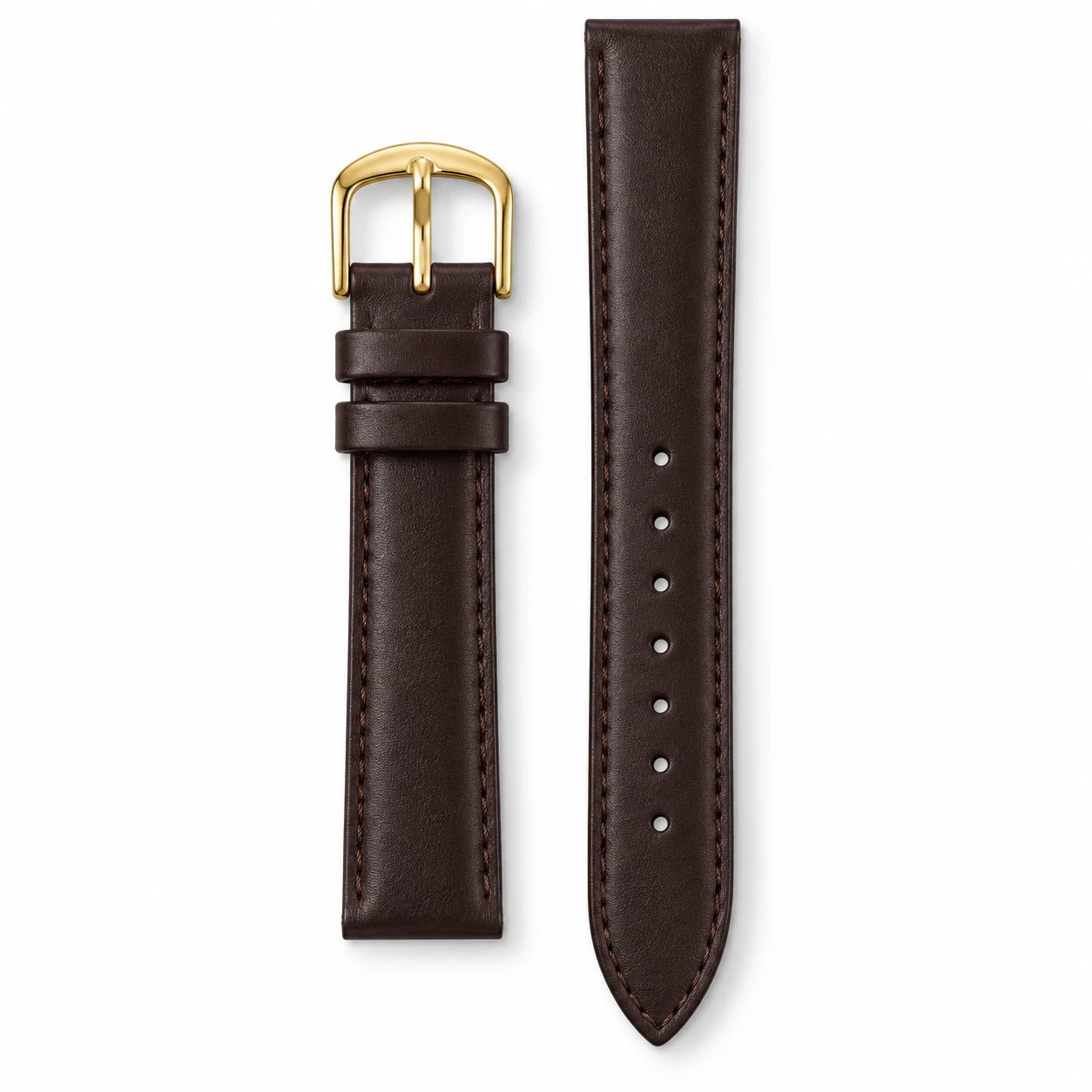Bracelet de montre en cuir lisse